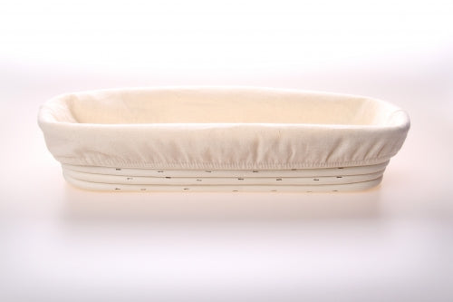 1Kg Oval or Rectangular 35cm Long Rattan Cane Banneton with Liner  Bread Dough Proving Proofing Basket Brotform