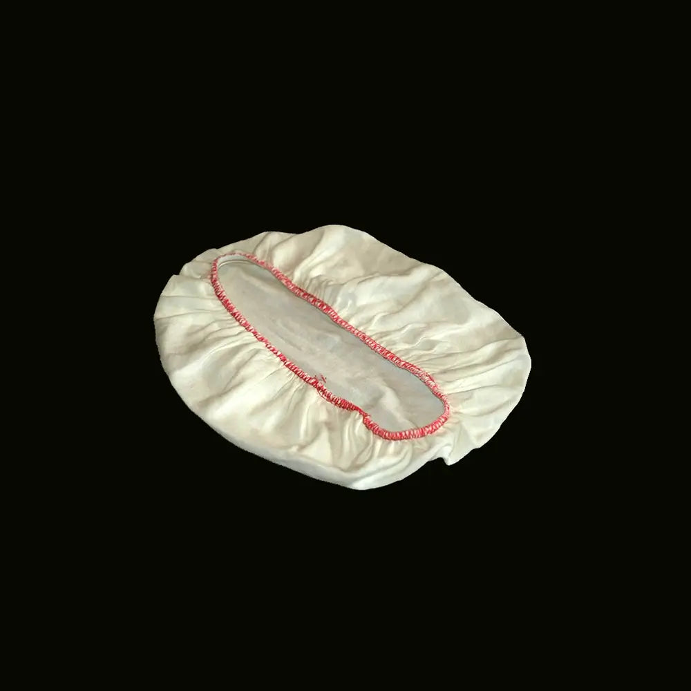 Knitted Cotton Liner (Red Stitching) for 2Kg Round Woodpulp Banneton