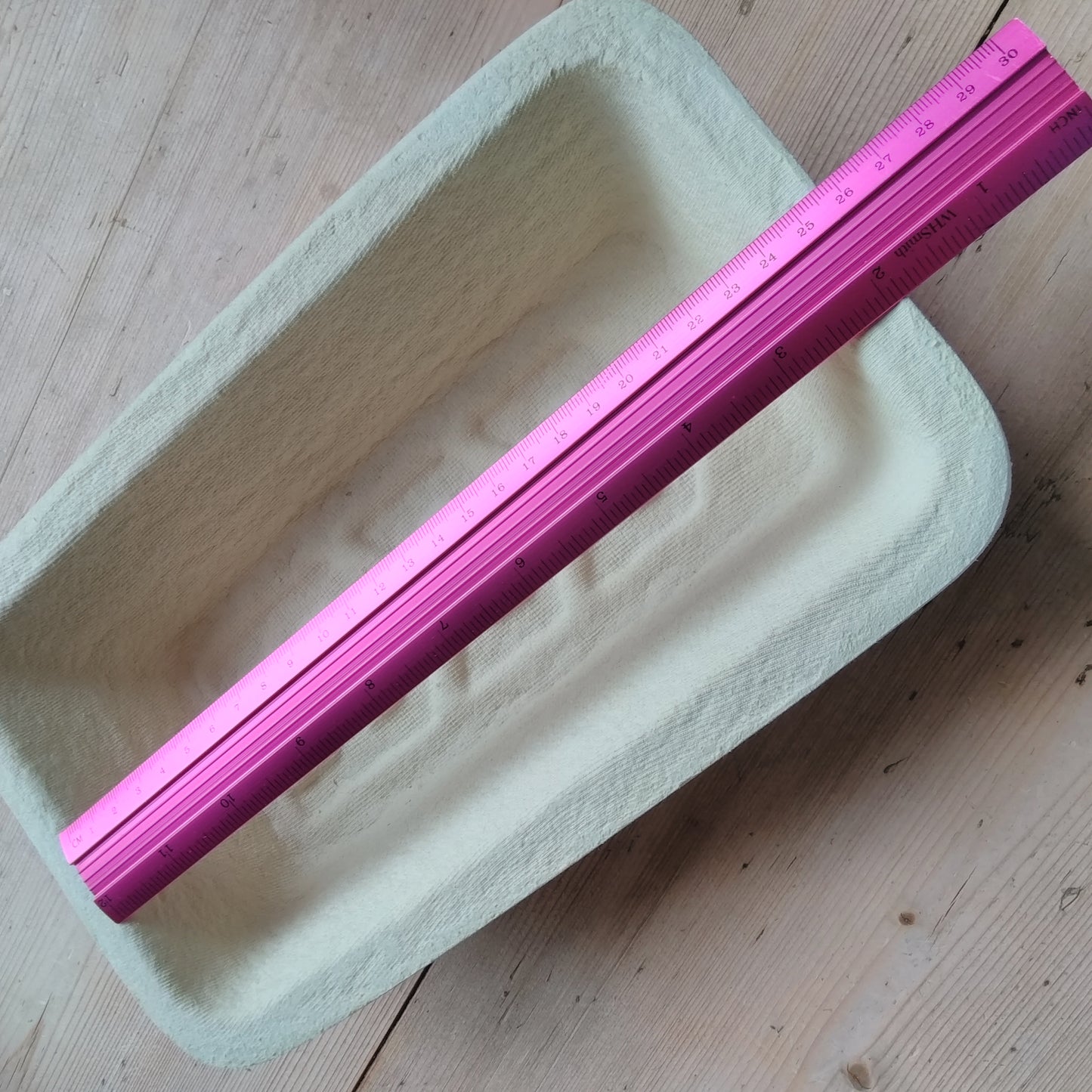 750g Rectangular with Wheat-ear Pattern  German Woodpulp Banneton, Brotform or Proving Basket