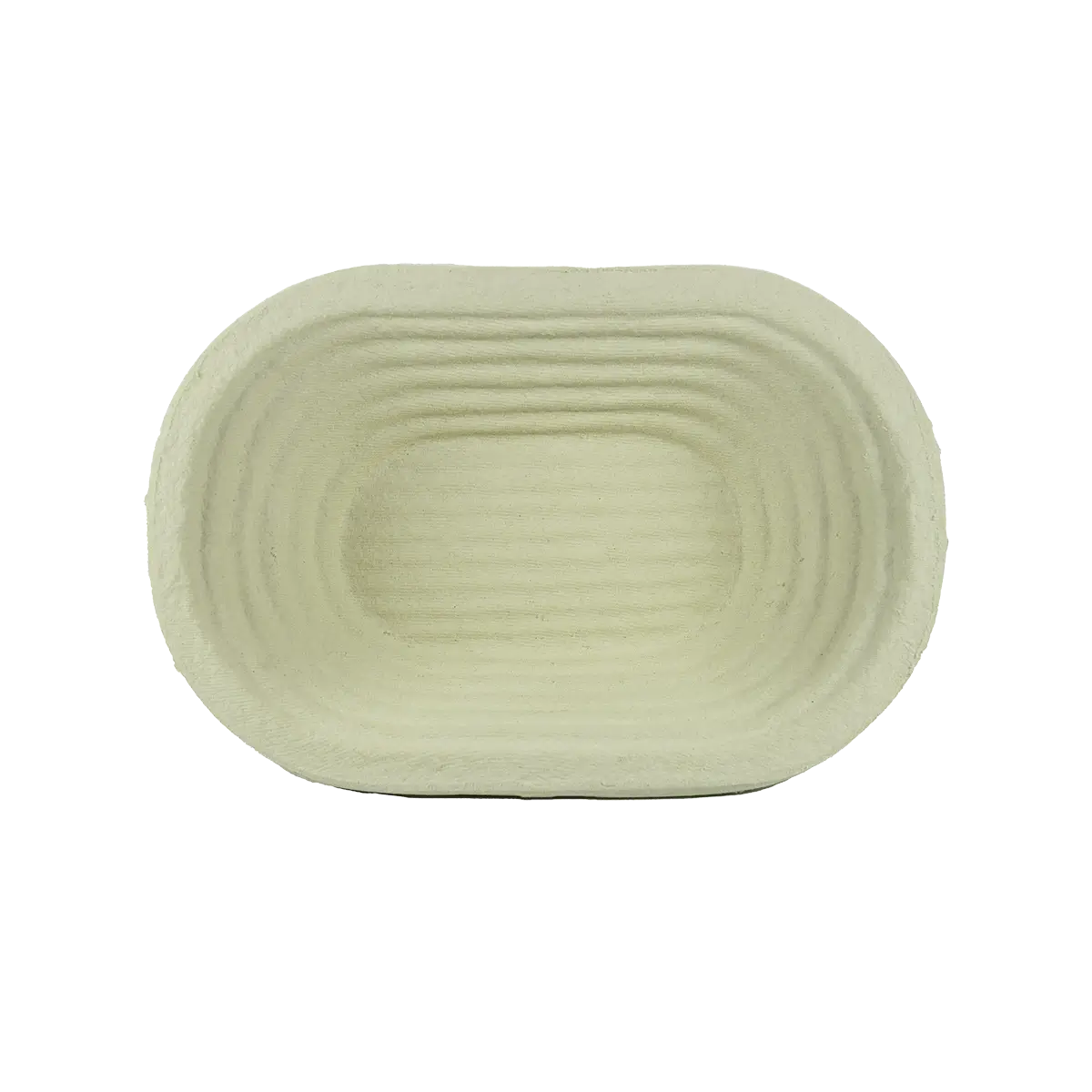 750g Short Oval Ridged German-made Woodpulp Banneton, Brotform or Proving Basket