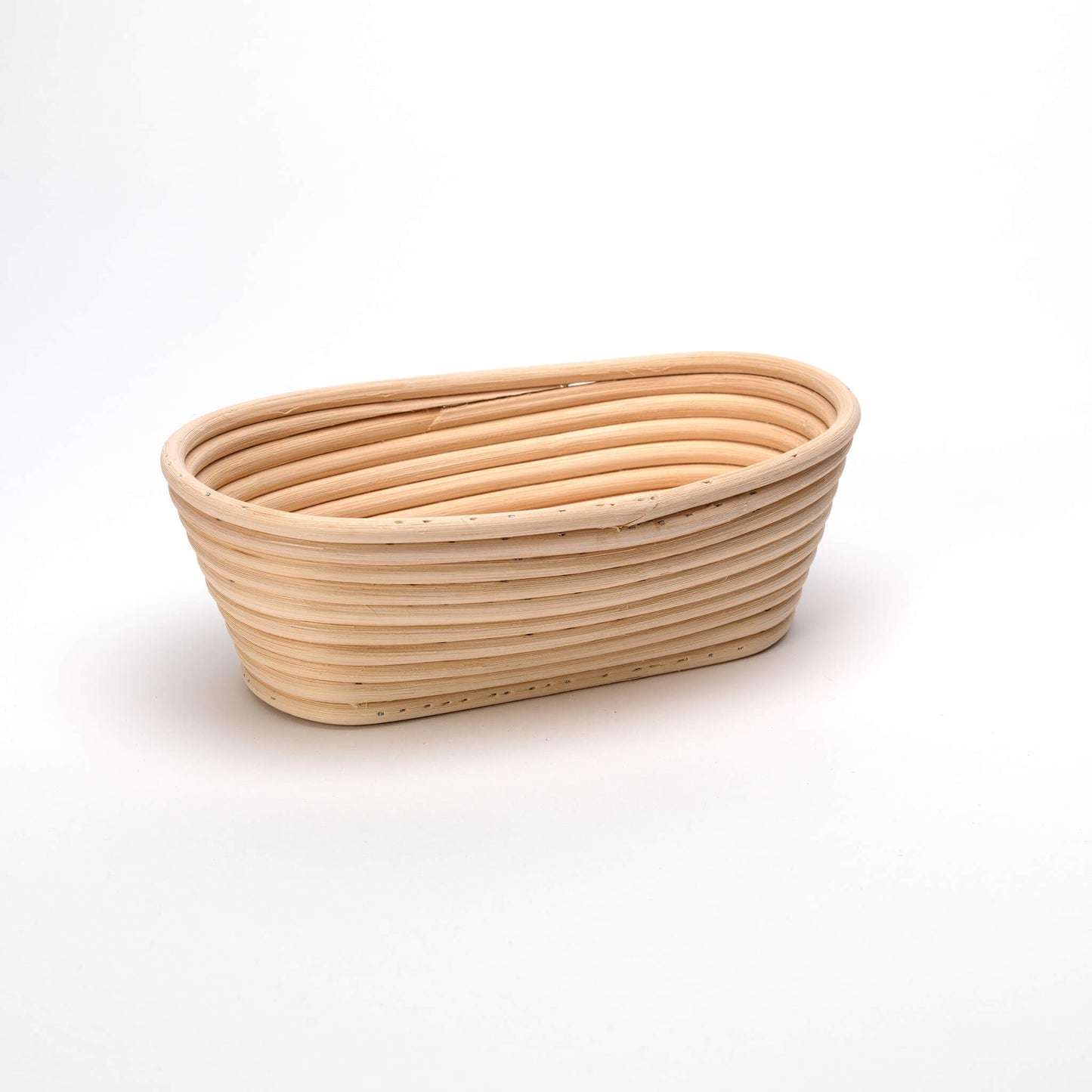Oval 25cm Long Rattan Cane Banneton with Liner  Bread Dough Proving Proofing Basket Brotform