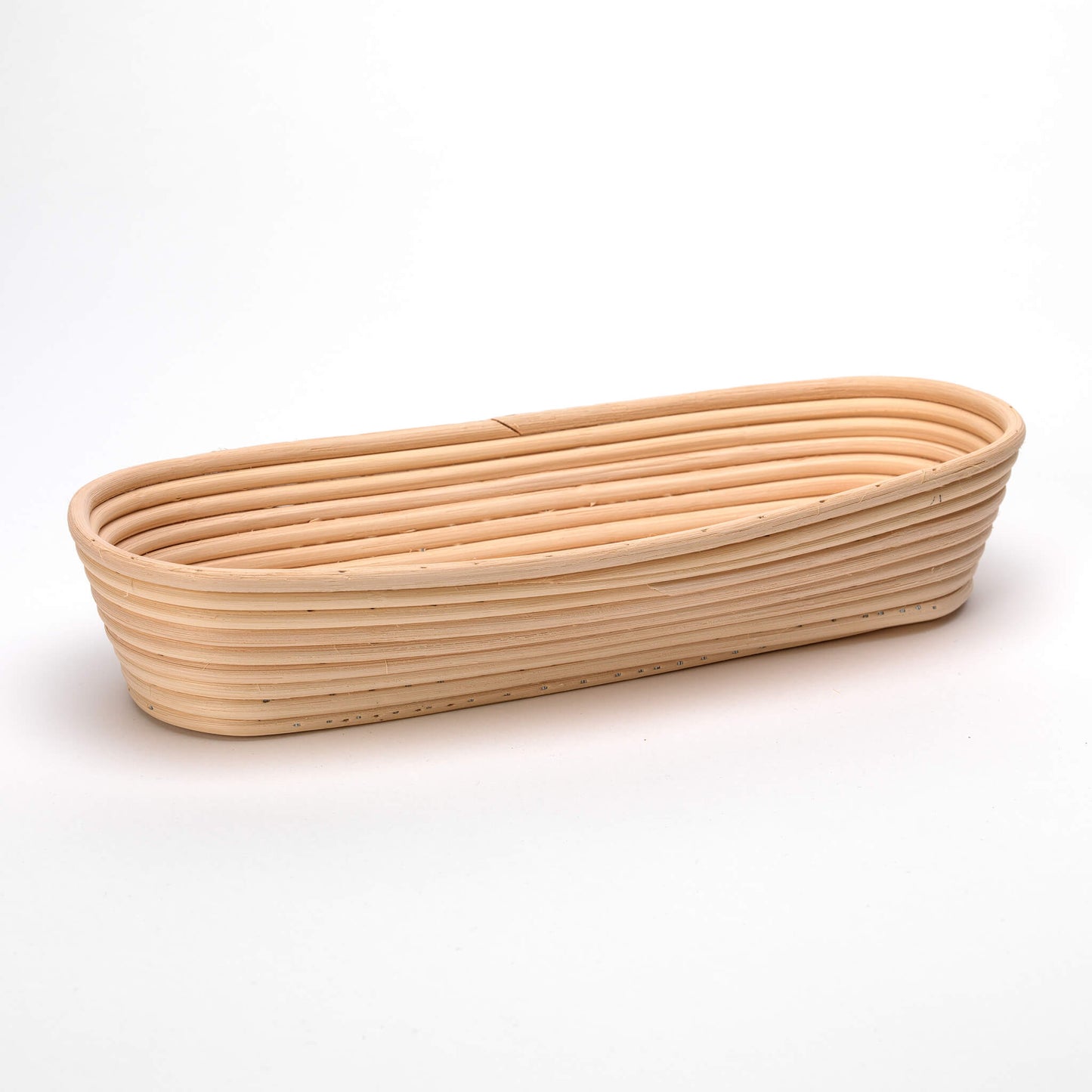 1Kg Oval 35cm Long Rattan Cane Banneton with Liner  Bread Dough Proving Proofing Basket Brotform